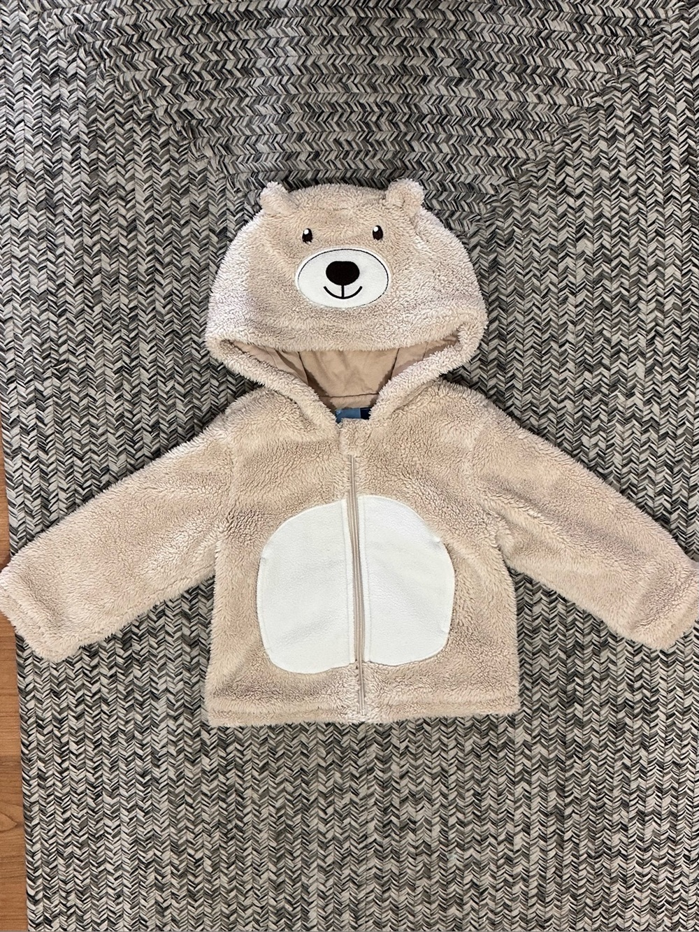 Bear Hooded Plush Jacket